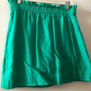 J Crew linen miniskirt